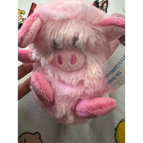 Wishpets Pig Stuffed Animal Toy Small & Pink New with Tags - Picture 2 of 5